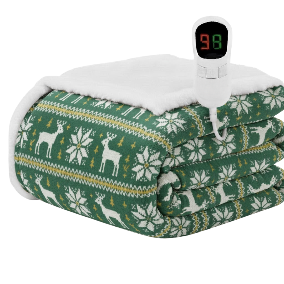 Large Heated Throw with 10 Temperature Settings and Automatic Shutoff