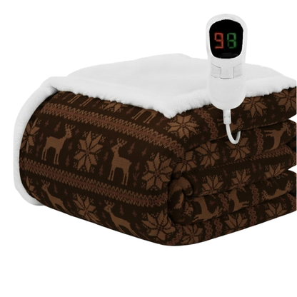 Large Heated Throw with 10 Temperature Settings and Automatic Shutoff