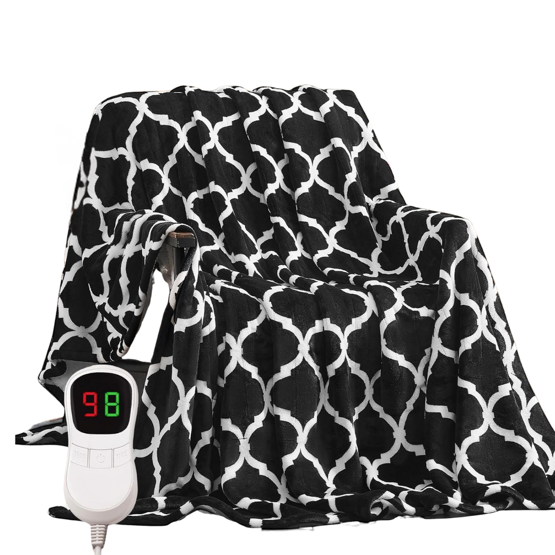 Large Heated Throw with 10 Temperature Settings and Automatic Shutoff