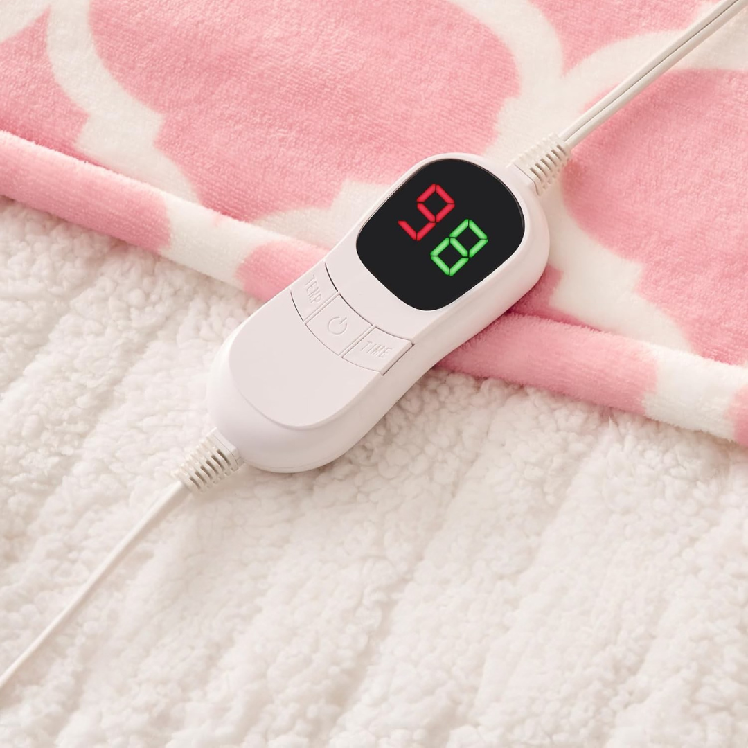 Large Heated Throw with 10 Temperature Settings and Automatic Shutoff