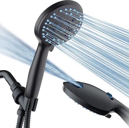 Adjustable Water Flow Handheld Showerhead with Extended Hose