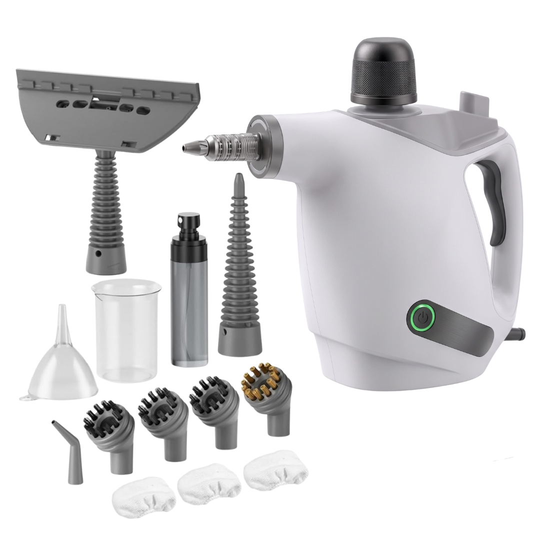 Portable 1050W Steam Cleaner with 500ml Capacity and Accessories