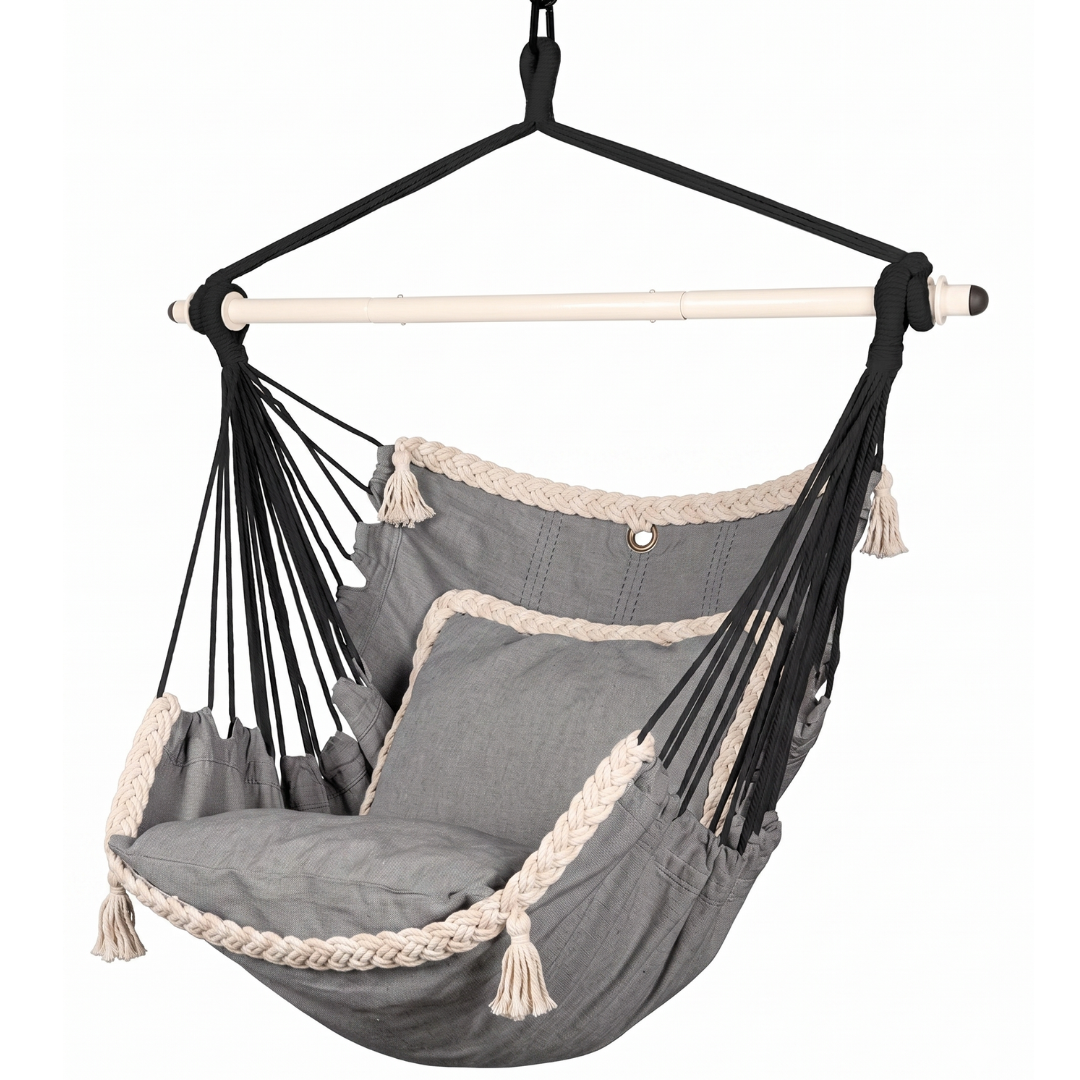 Cushioned Hanging Swing Chair for Garden and Patio Use