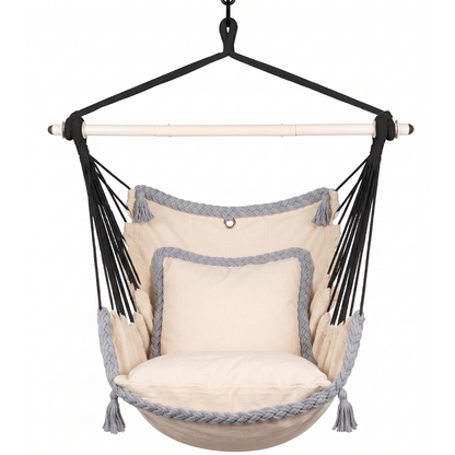 Cushioned Hanging Swing Chair for Garden and Patio Use