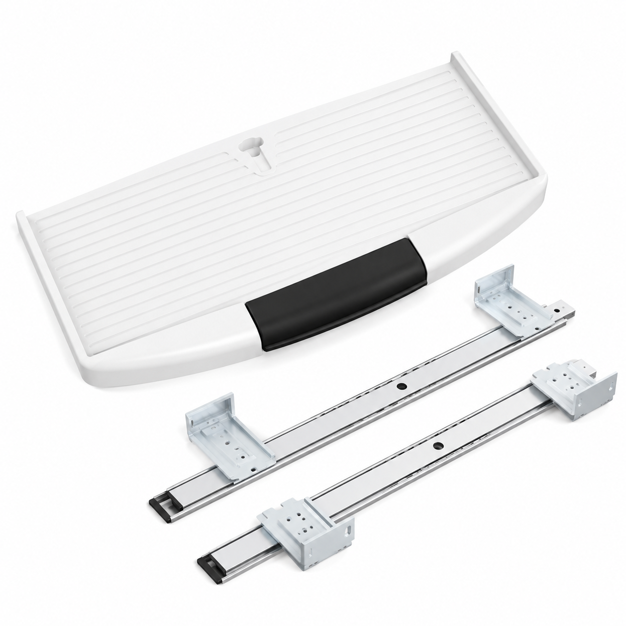 Pull-Out Keyboard Drawer for Under-Desk Installation