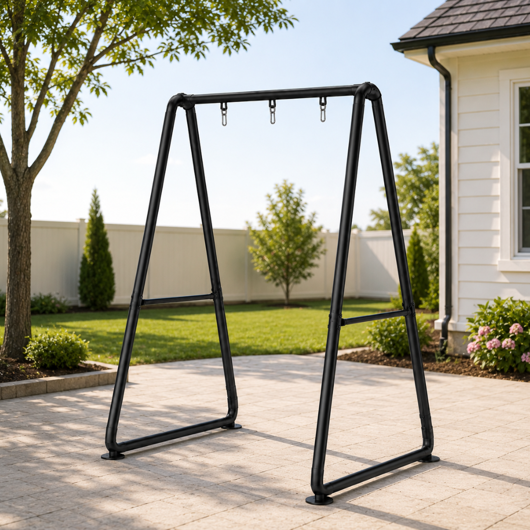 A-Frame Hammock Chair Stand - Durable Steel with 300 lb Weight Limit