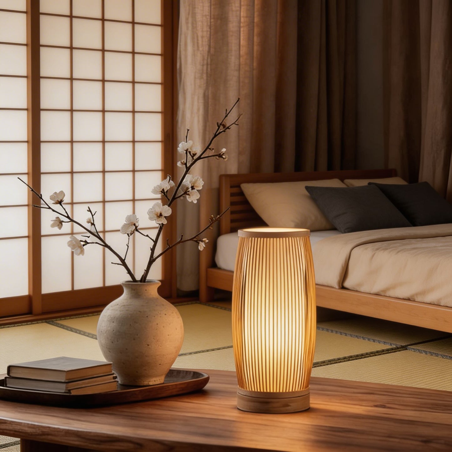 Bamboo Lantern in Japanese Design