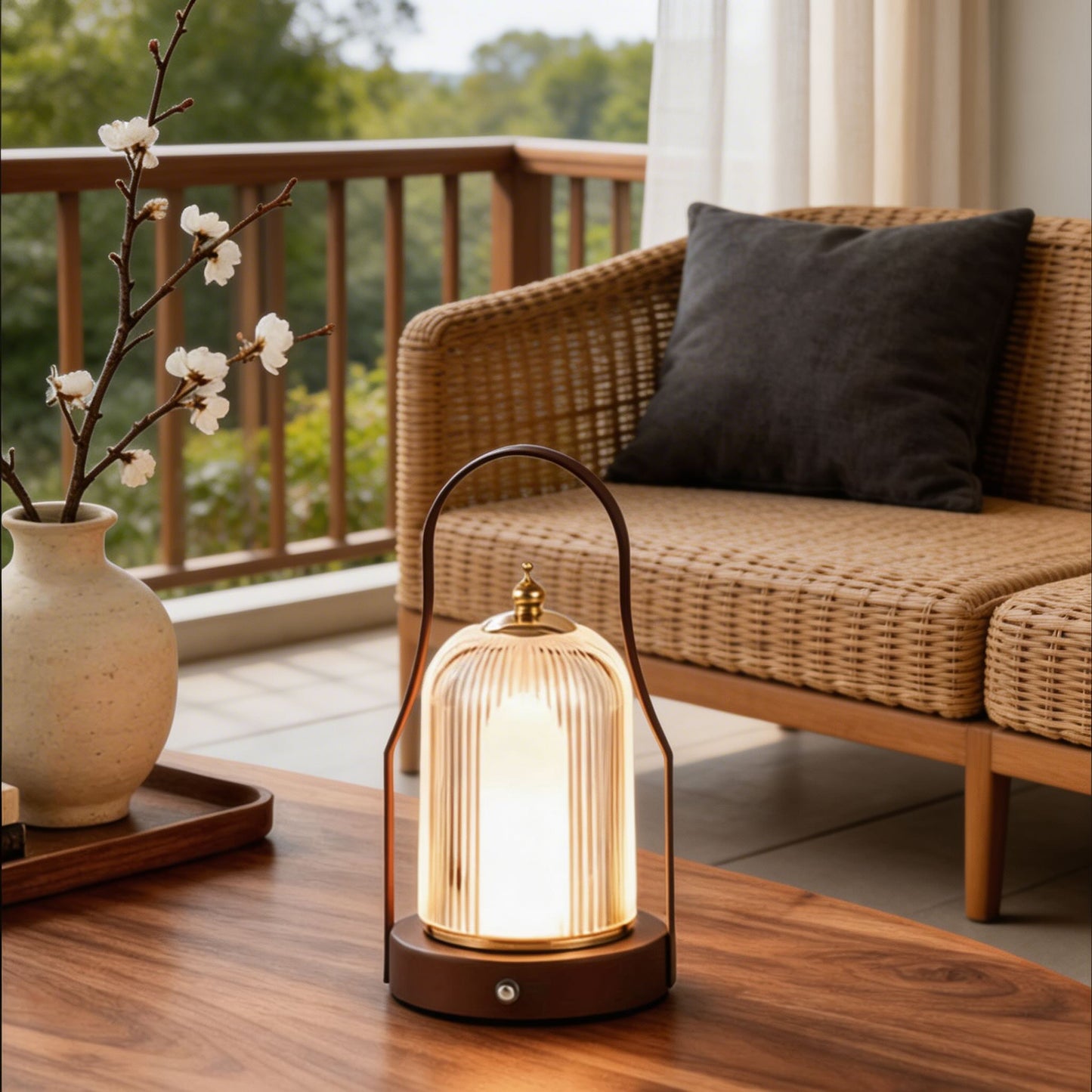 Table Lamp with Acrylic Shade – Portable and Modern Design