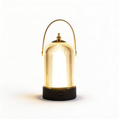Contemporary Textured Glass Lamp for Tables