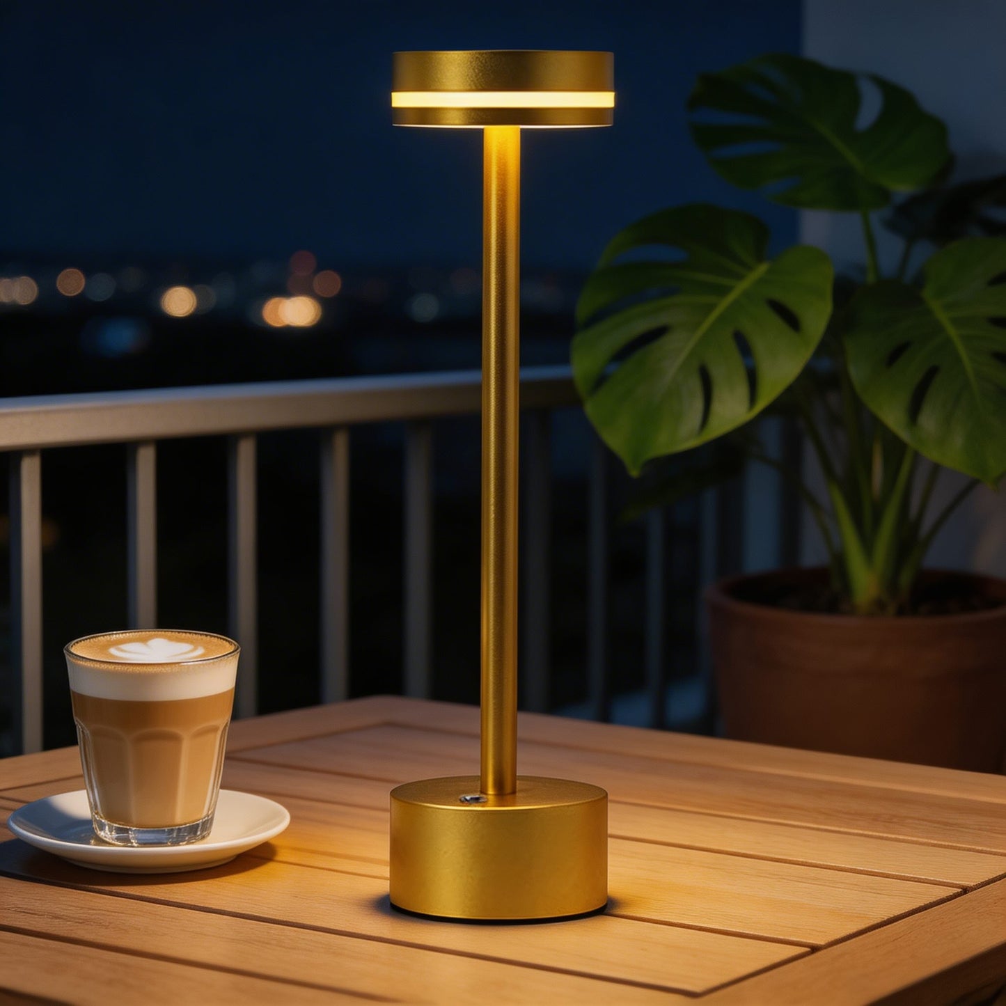 Contemporary Portable Table Lamp with Touch Controls