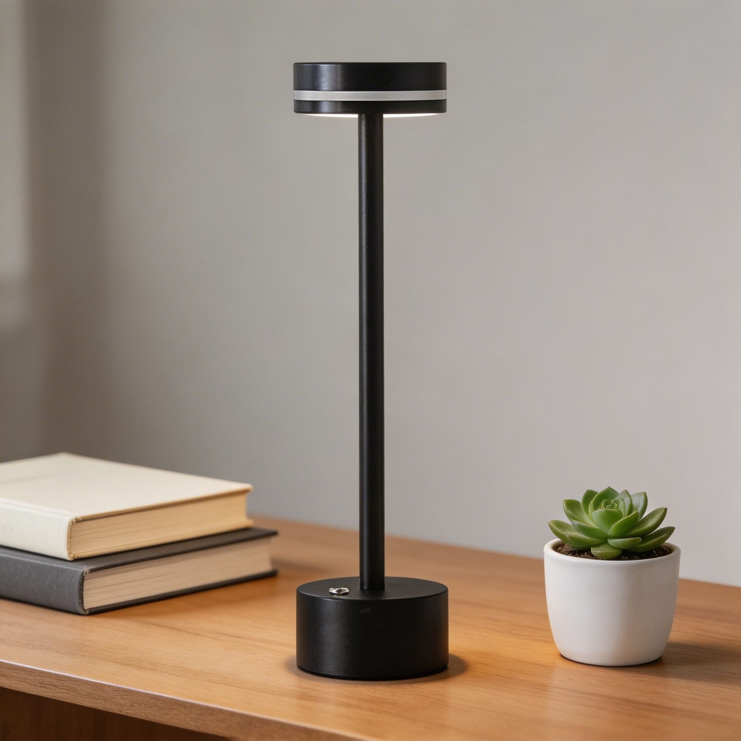 Contemporary Portable Table Lamp with Touch Controls