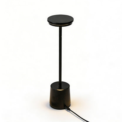 LED Table Lamp with Cordless Design in Metal Finish