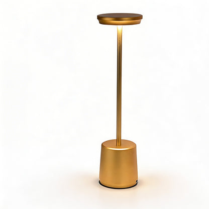 LED Table Lamp with Cordless Design in Metal Finish