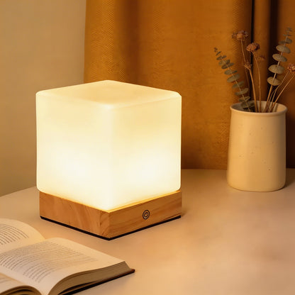 Compact Cube Table Lamp in Modern Design