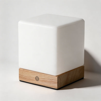 Compact Cube Table Lamp in Modern Design