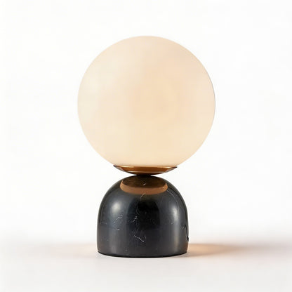 Marble Table Lamp with Round Shade