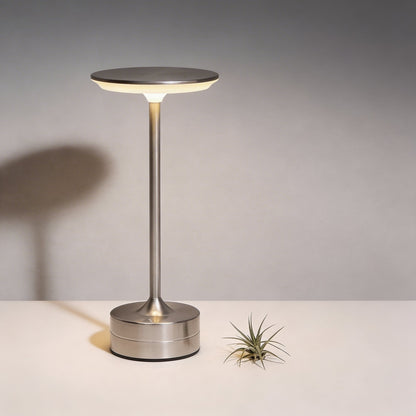 Cordless LED Table Lamp in Modern Metal Design