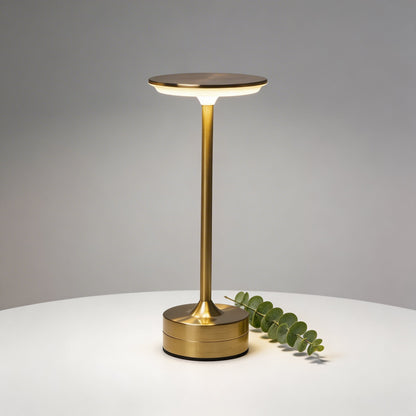 Cordless LED Table Lamp in Modern Metal Design
