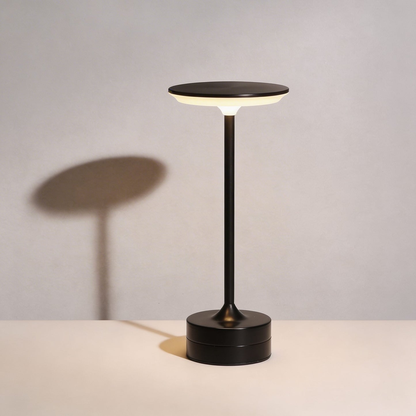 Cordless LED Table Lamp in Modern Metal Design