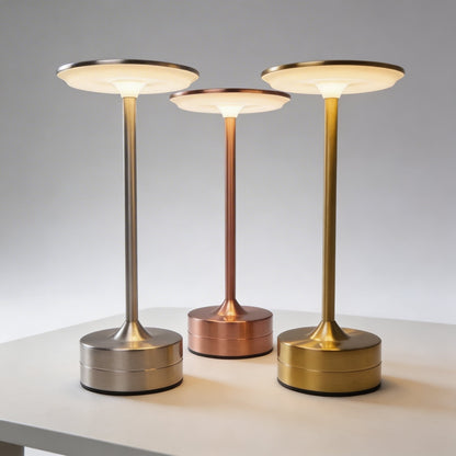 Cordless LED Table Lamp in Modern Metal Design