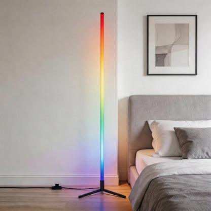 Contemporary Floor Lamp with LED Light Available in Various Colors