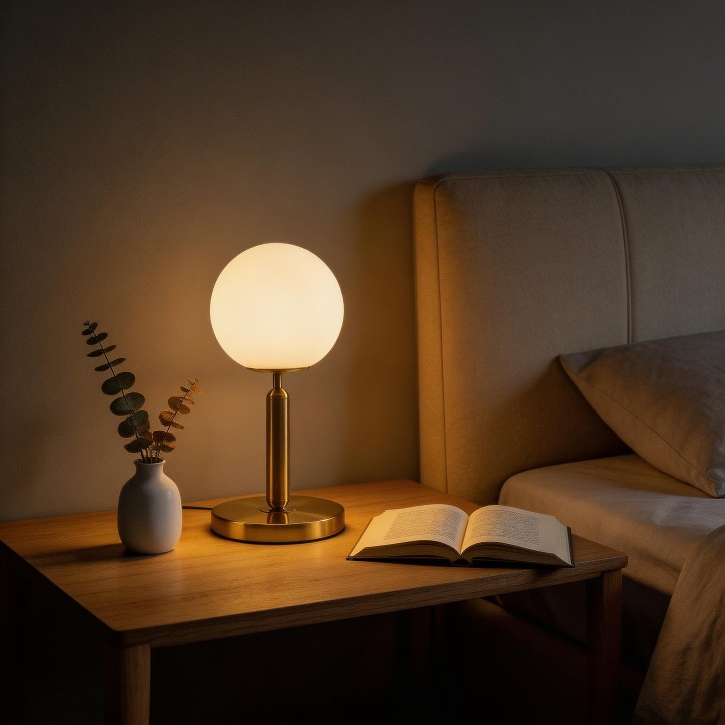 Contemporary Glass Sphere Lamp for Stylish Interior Lighting