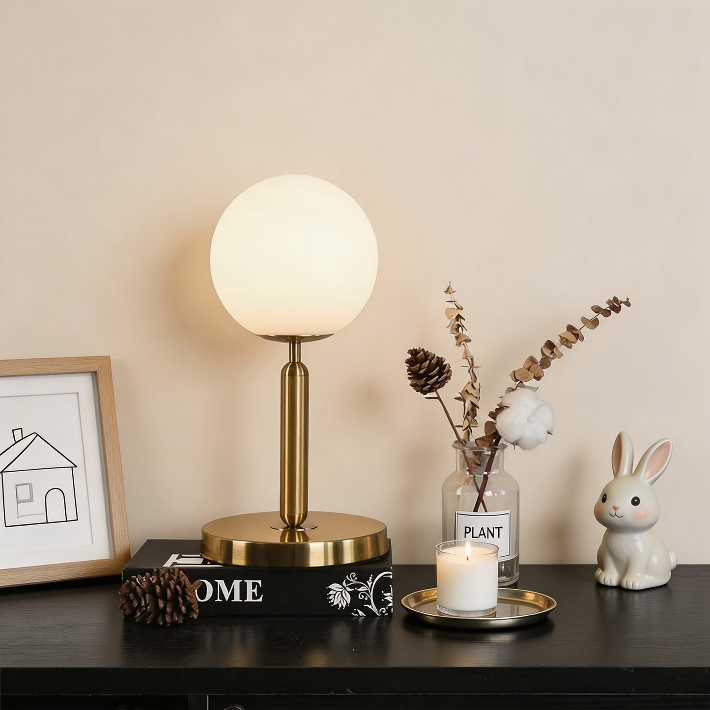Contemporary Glass Sphere Lamp for Stylish Interior Lighting