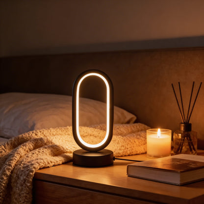 Compact Contemporary Desk Lamp with Mini Ring Design