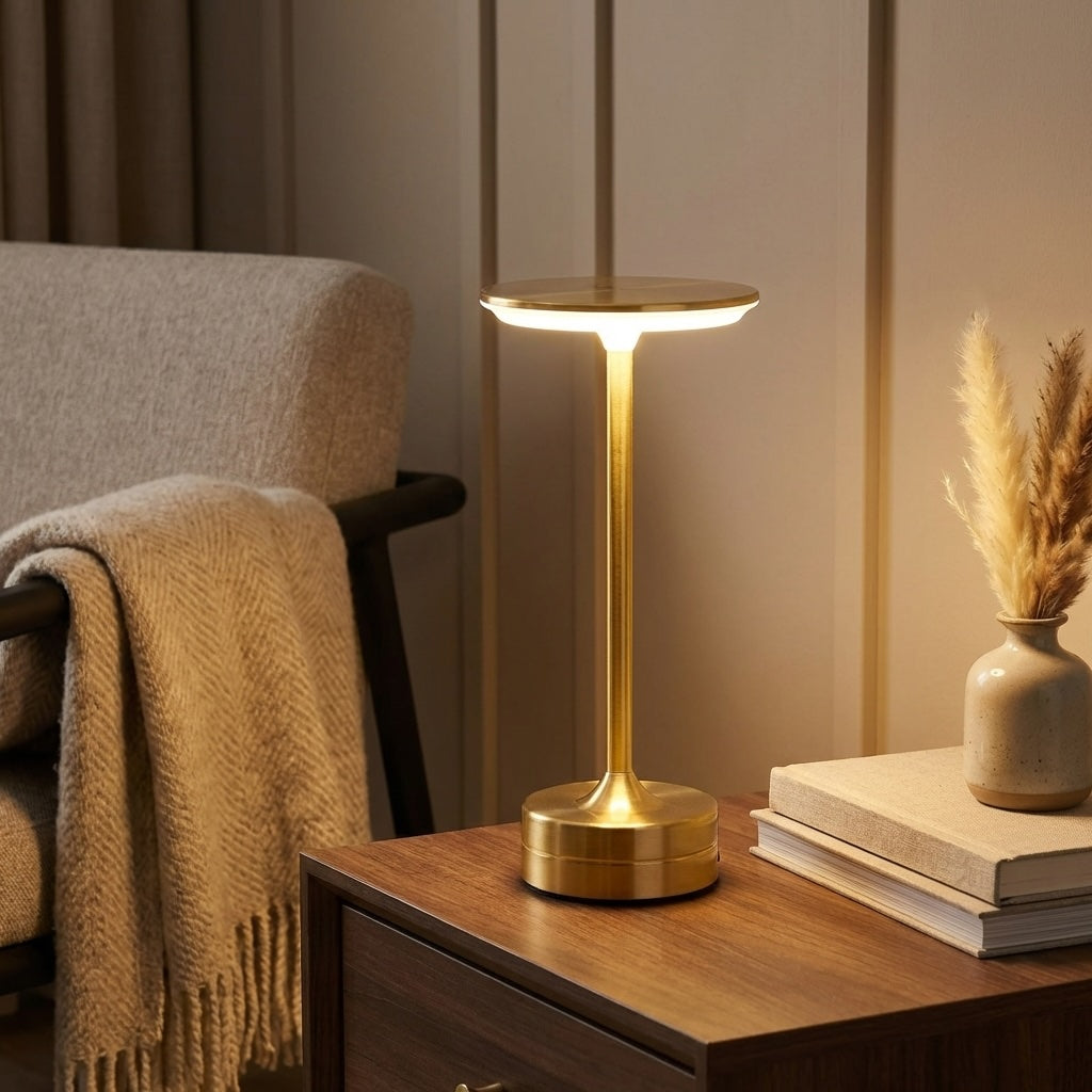 LED Desk Lamp with Touch Sensor - Contemporary Design