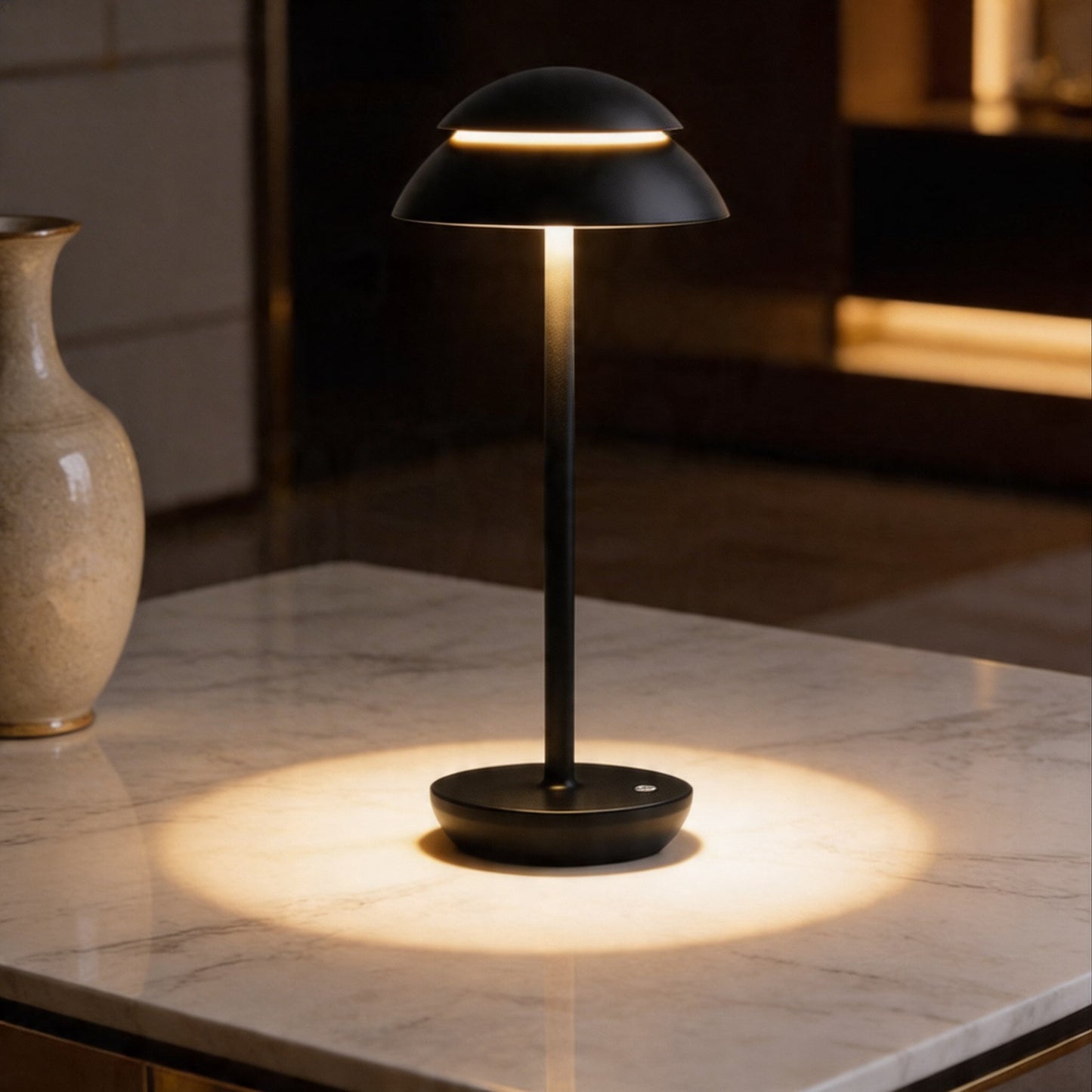Touch-Controlled Cordless Mushroom-Shaped Table Light