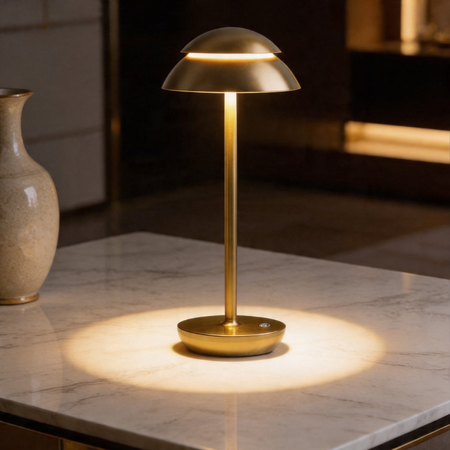 Touch-Controlled Cordless Mushroom-Shaped Table Light