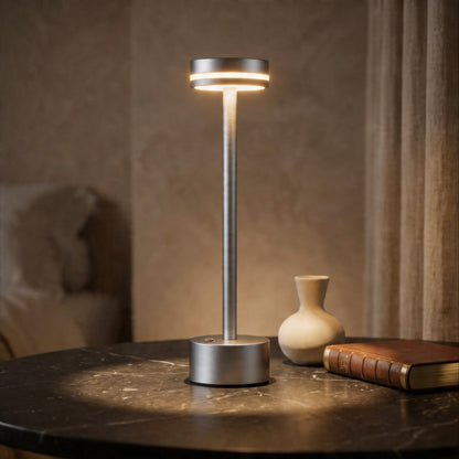 Contemporary Portable Table Lamp with Touch Controls