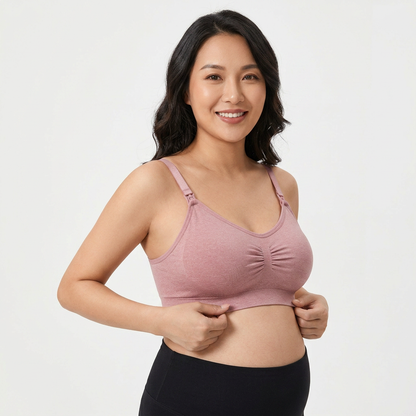 Nursing Bra with Seamless Design for Comfortable Feeding