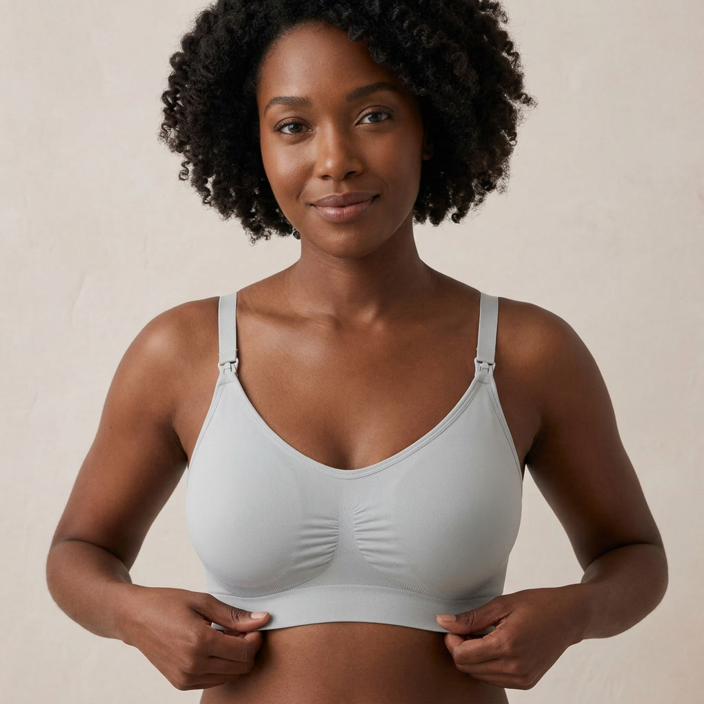 Nursing Bra with Seamless Design for Comfortable Feeding