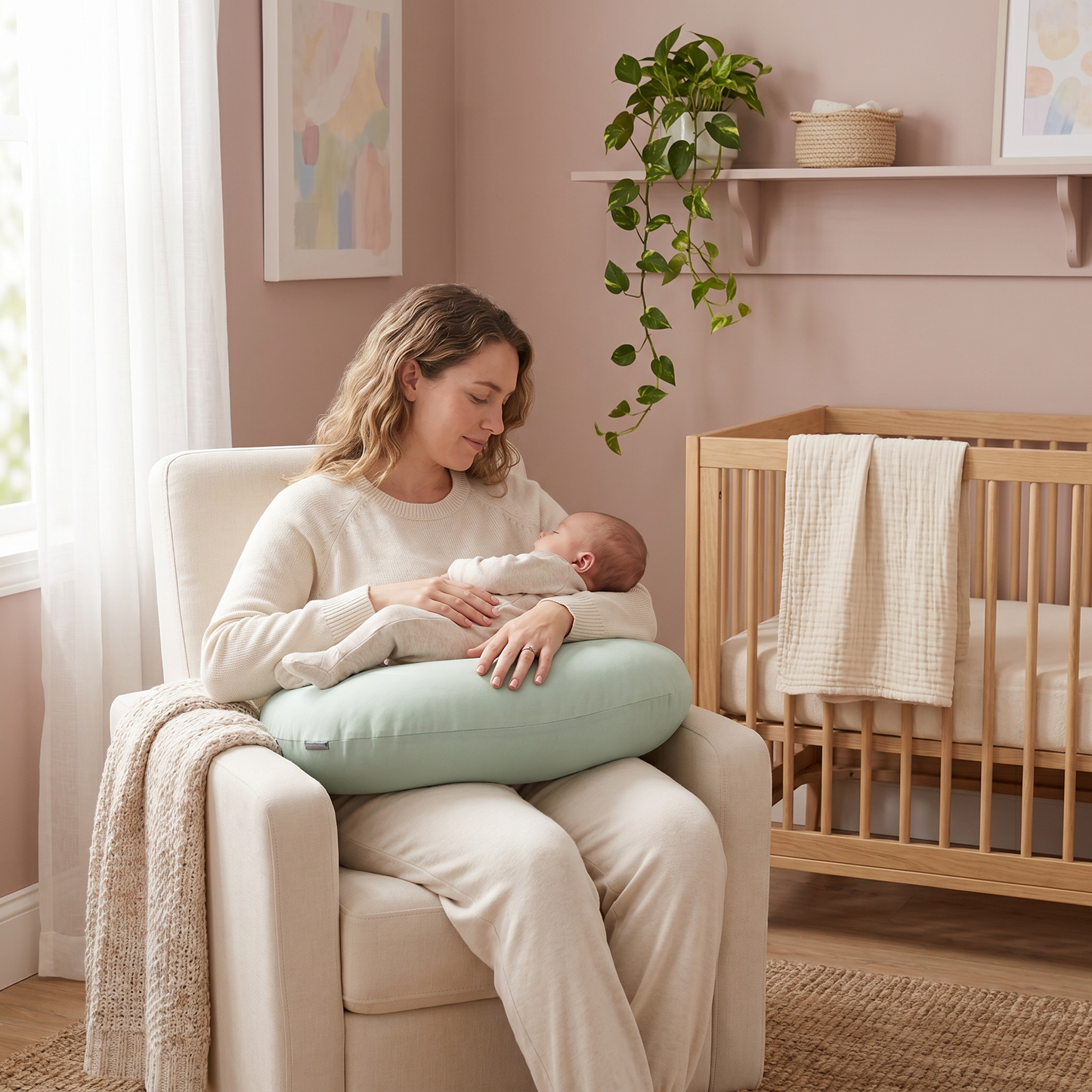 Supportive Feeding Pillow for Nursing