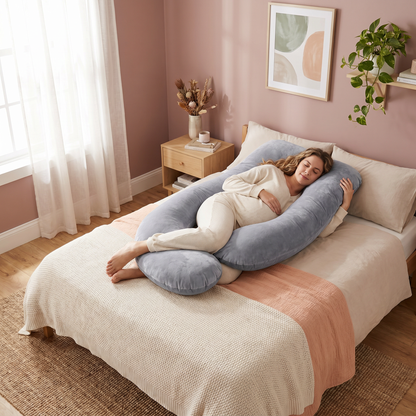 Pregnancy Support Pillow – Cloud Shaped Design