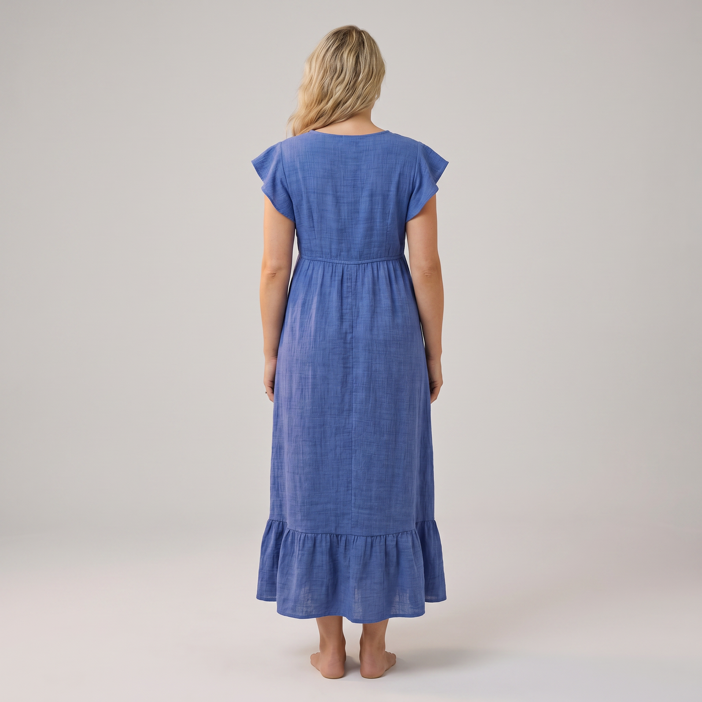 Maxi Dress with Floral Design