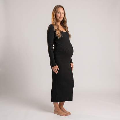Form-Fitting Midi Dress