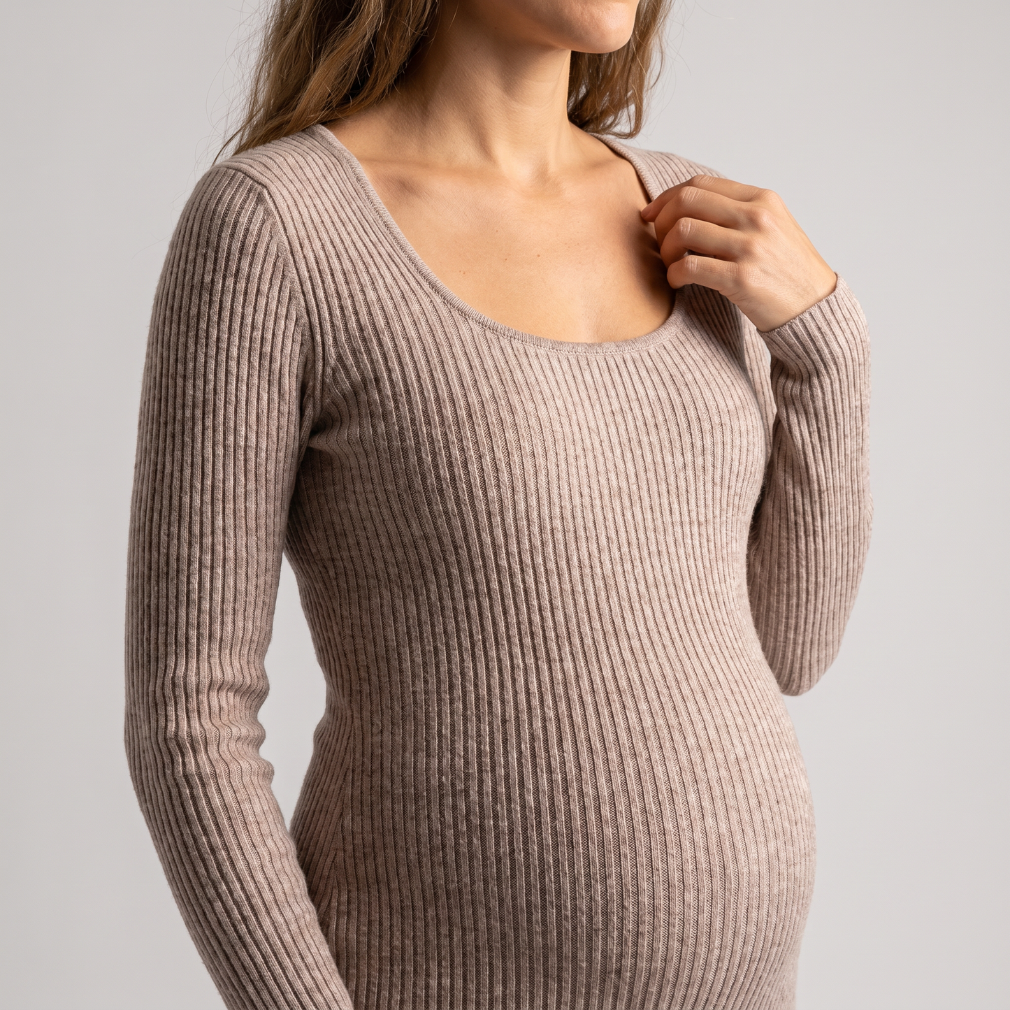Form-Fitting Midi Dress