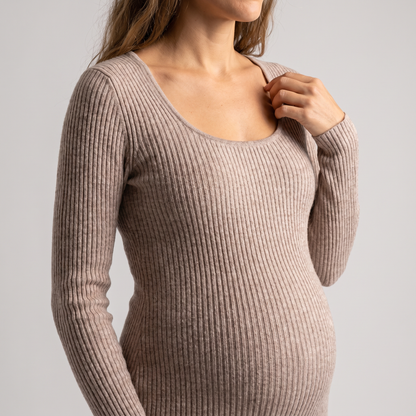 Form-Fitting Midi Dress