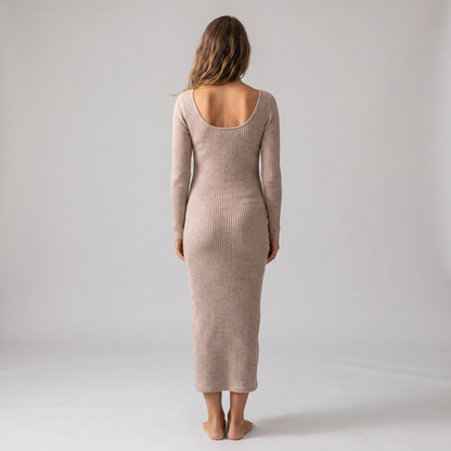 Form-Fitting Midi Dress