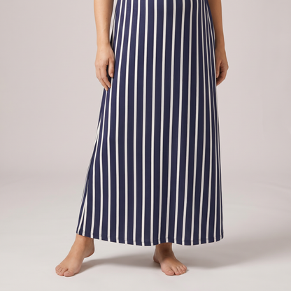 Striped Midi Dress for Nursing on Sundays