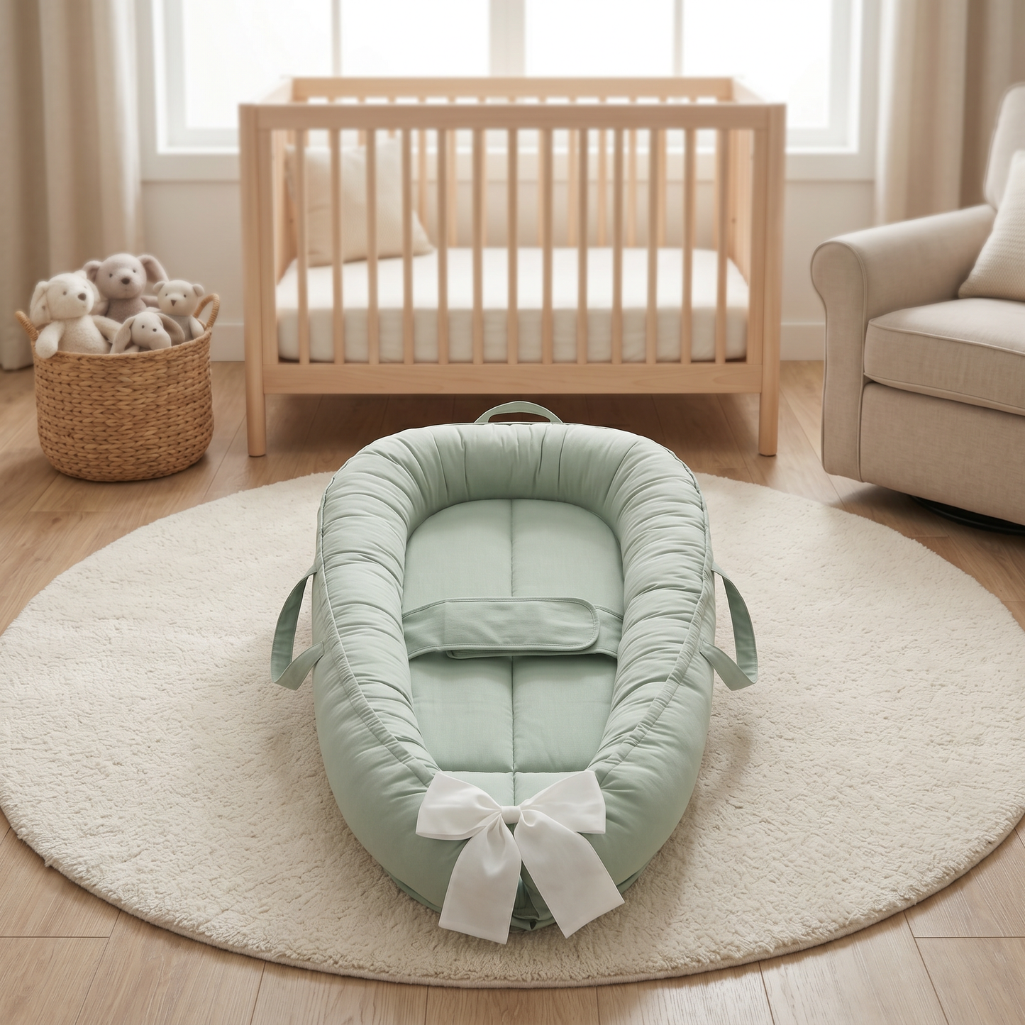 Baby Nest with Halo Wing Design