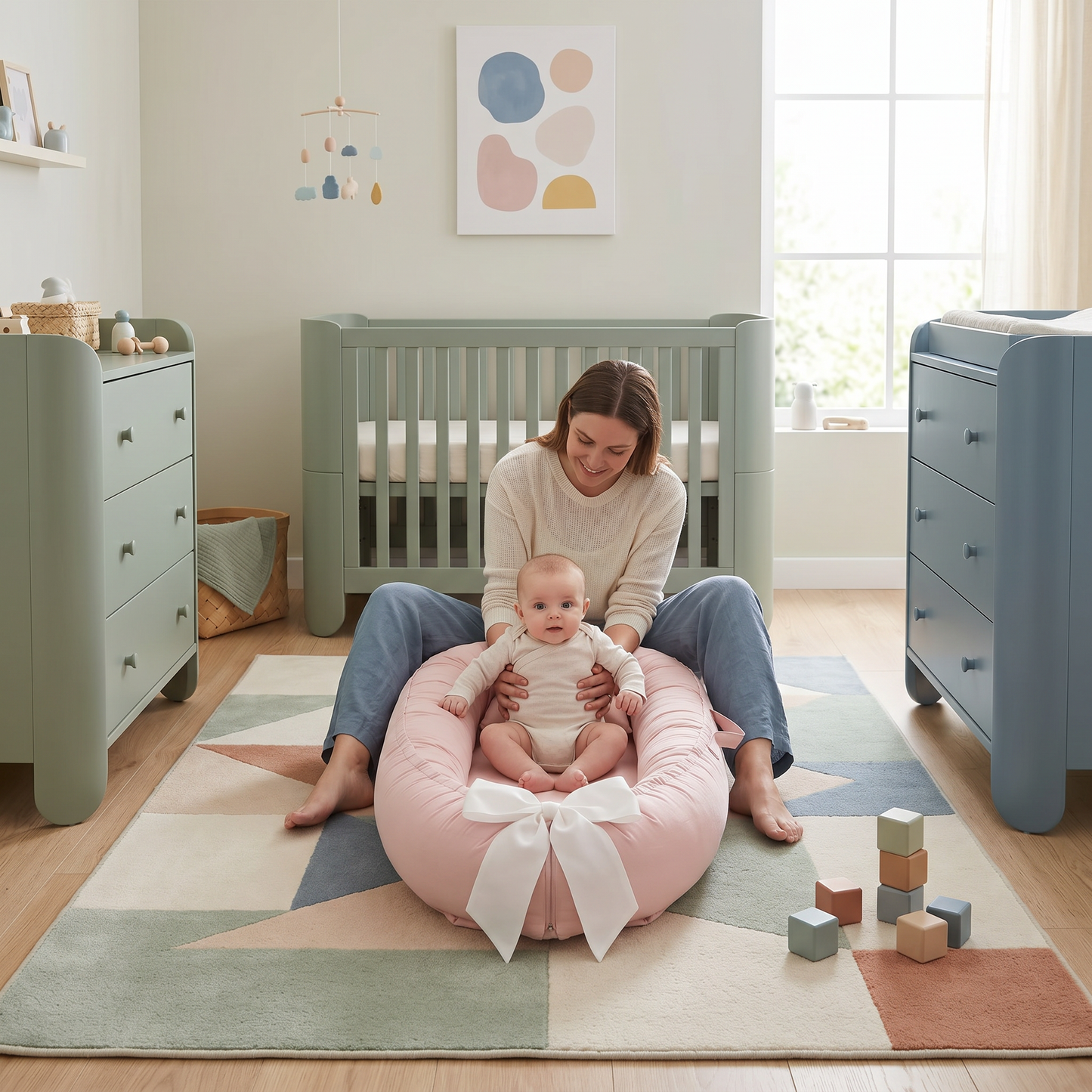 Baby Nest with Halo Wing Design