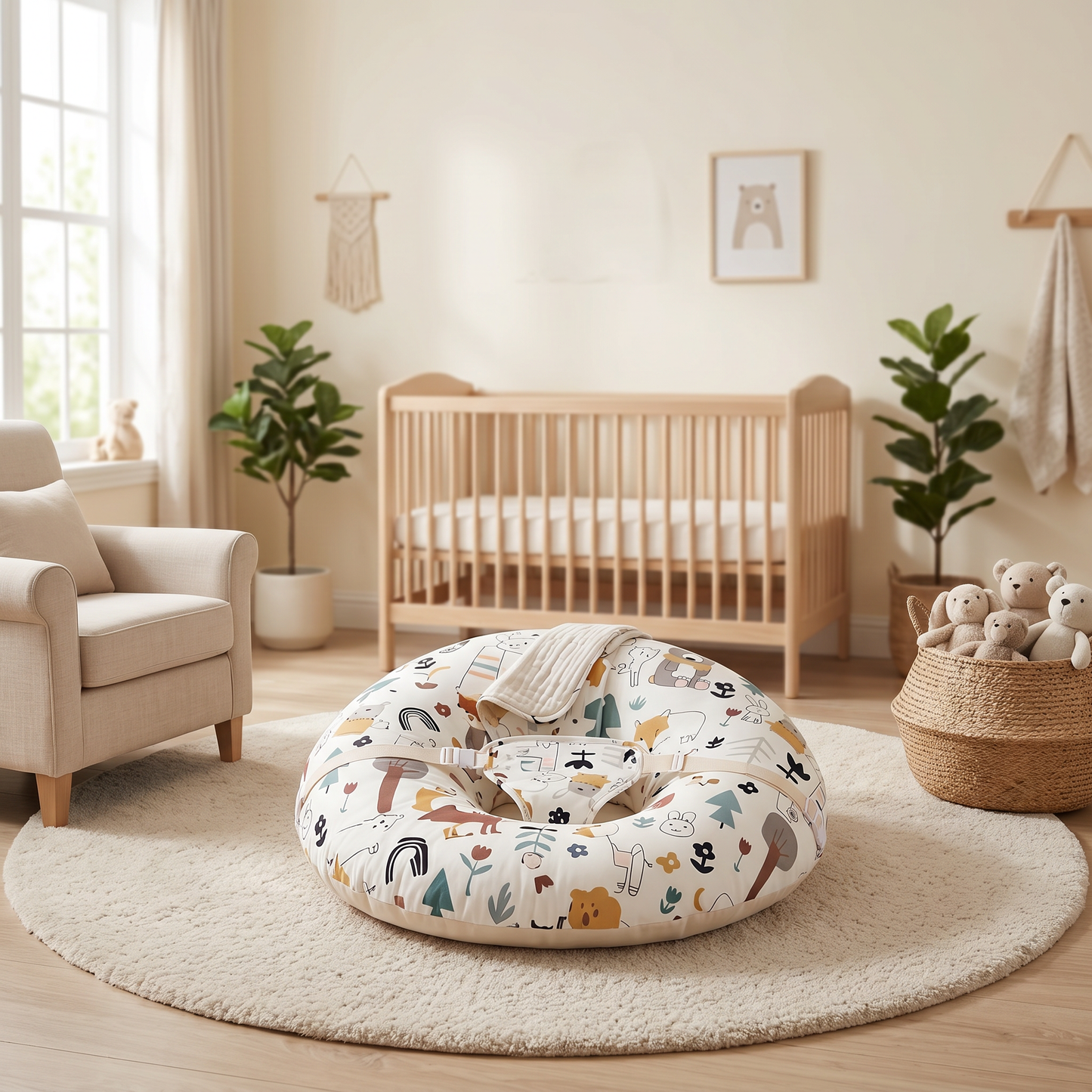 Supportive Cushion with Cloud Slope Design