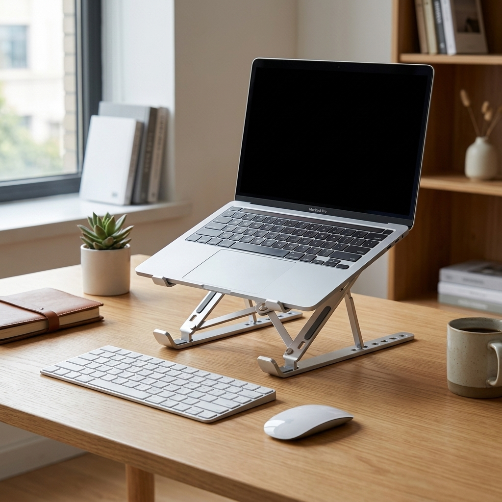 Aluminum Laptop Holder for Ergonomic Positioning