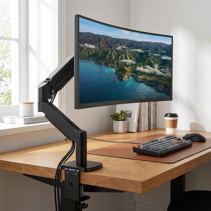 Ergonomic Metal Bracket for Monitor Mounting