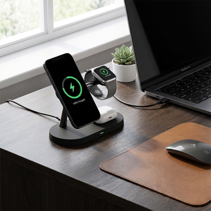 3-in-1 Magnetic Wireless Charger Station for Devices