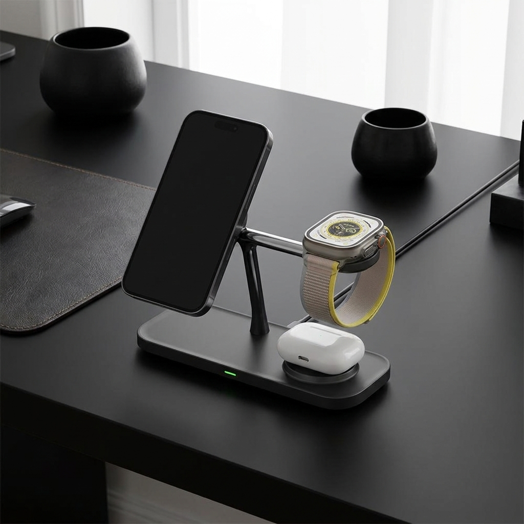 3-in-1 Magnetic Wireless Charger Station for Devices