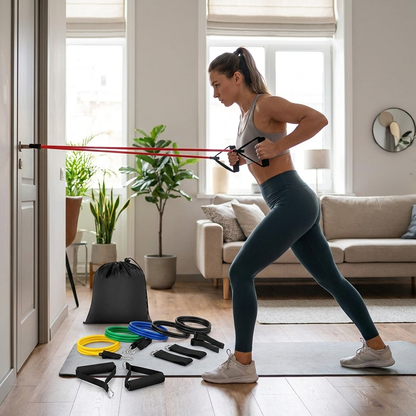Set of 11 Resistance Bands for Strength Training